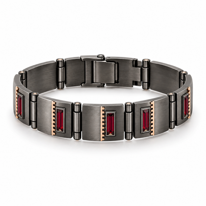 Ruby-Style Mechanical Link Bracelet