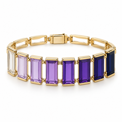 Ombré Crystal Ladder Bracelet