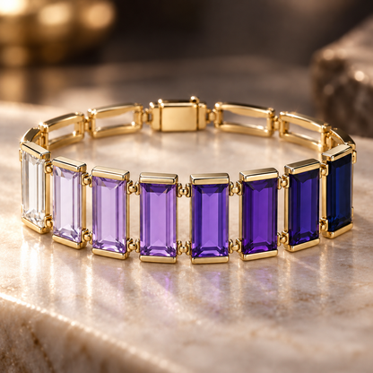 Ombré Crystal Ladder Bracelet