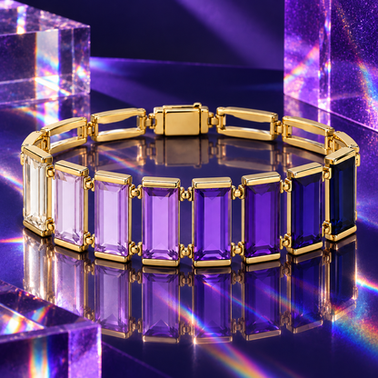 Ombré Crystal Ladder Bracelet